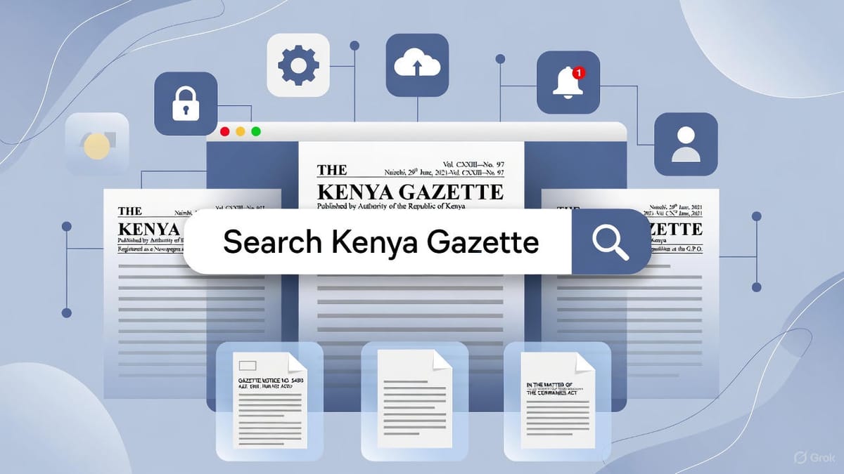 How to Check the Latest Kenya Gazette Notices with AI