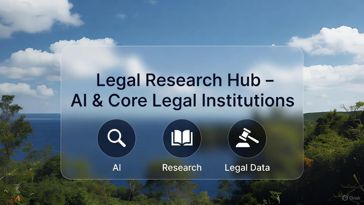 Legal Research Hub – AI & Core Legal Institutions